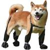 Generic Stivali per cani, stivaletti impermeabili per cani, scarpe per cani all'aperto, stivaletti riflettenti robusti antiscivolo regolabili con bretelle protezioni per zampe per cani di taglia media e