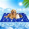 SahCognitual Tappetino Refrigerante per Cani, Tappetino in Gel Auto-raffreddante Impermeabile, Adatto a Cani e Gatti, Adatto per l'estate Calda, Mantiene Gli Animali Domestici Freschi (Dark blue, 60X90cm)