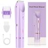 Syzplnwy Rasoio Elettrico 2 in 1 per Donne e Trimmer per Bikini - Senza Fili Bagnato & Asciutto, Ricaricabile Impermeabile per Rimozione Indolore dei Peli su Gambe, Ascelle, Peli Pubici & Zone Intime, Viola