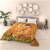 Italian Bed Linen Trapuntino Estivo 100gr SOGNI D'AUTORE Made in Italy, Copriletto Trapuntato a Stampa Digitale 100% Microfibra di Poliestere, Coperta Letto Matrimoniale 260x270cm - SD02