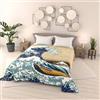 Italian Bed Linen Trapuntino Estivo 100gr SOGNI D'AUTORE Made in Italy, Copriletto Trapuntato a Stampa Digitale 100% Microfibra di Poliestere, Coperta Letto Matrimoniale 260x270cm - SD51