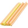 Fackelmann Cannucce Riutilizzabili Linea Summer Party da 12 pz, ideali per succhi, cocktail, frullati, in plastica PP, lavabili in lavastoviglie, colori giallo arancione, lunghezza 20 cm, ⌀ 1 cm