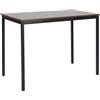Relaxdays Tavolo da Pranzo Relaxdays, per 4 Persone, HLP: 76x110x60 cm, Fino a 80 kg, Effetto Rovere/Nero