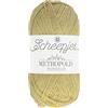 Scheepjes Metropolis 50g - 039 Delhi, Giallo ed Ecru Filato Sottile per Uncinetto e Maglieria