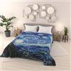 Italian Bed Linen Trapuntino Estivo 100gr SOGNI D'AUTORE Made in Italy, Copriletto Trapuntato a Stampa Digitale 100% Microfibra di Poliestere, Coperta Letto Matrimoniale 260x270cm - SD09