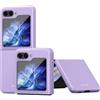BAIDIYU Cover per Samsung Galaxy Z Flip 7 FE/Samsung Galaxy Z Flip 6, Protezione del Corpo Ultrasottile, Guscio Protettivo per PC Rigido Antigraffio.Viola