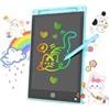 10ELED Lavagnetta LCD da 8,5-10-12 Pollici, Blocco Note Digitale con Penna Stylus, Cancellazione Istantanea, Blocco Contenuto, per Bambini e Adulti (AZZURRO, 12 Pollici)
