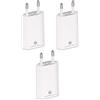 Wicked Chili 3X PRO Series Power Adapter USB Adapter Compatibile con Apple iPhone, Samsung Galaxy/Mobile Phone Charger, Smartphone Power Plug (1A, 5V) Bianco
