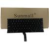 SUNMALL tastiera A1466, tastiera di ricambio per Apple MacBook Air 13 A1369 (2011) A1466 (2012-2015) MJVE2LL/A MD760LL/A MC965LL/A MD231LL/A MJVG2LL/A, tastiera per laptop