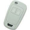 BROVACS, custodia protettiva in silicone compatibile con Opel Opel CV9624, con telecomando a 2 pulsanti, colore: grigio