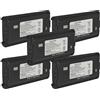 vhbw 5x batteria compatibile con Kenwood TK-3300, TK-3217, TK-3207, TK3240, TK-3300UP, TK-3212M, TK-3212 radio (1600mAh, 7,2V, NiMH)