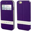 ebestStar - Cover Compatibile con iPhone 6 Plus 6S Plus Custodia Portafoglio Protezione Libro, Flip con Finestra View + Mini Penna +3 Pellicole plastica, Viola