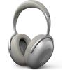 KEF Mu7 Cuffie wireless con cancellazione attiva del rumore, grigio argento | Connettività cablata/wireless | sopra l'orecchio