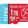 TEAMGROUP Scheda APEX da 1 TB per Nintendo Swith2 Micro SDXC Express UHS-I U3 A1 V30, R/W fino a 800/700 MB/s con adattatore TAPMSDE1TIV30A102