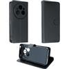 caseroxx Custodia libro per Oukitel WP210 Pro, in finta pelle nero, con chiusura magnetica e supporto interno