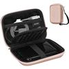 ProCase Custodia Hard Disk Esterno 2.5'', Custodia Rigida per HDD SSD TOSHIBA Western Digital Maxtor WD KESU Seagate Hitachi Samsung 500G 1TB 2TB 3TB 4TB, Borsa da Viaggio per Samsung T9 SSD -Oro Rosa