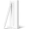 KIROSA Pencil di 1. Generazione per iPad (2018-2026), Ricarica Rapida in 25Min, Sensibilità all'Inclinazione e Penna Stilo con Rifiuto del Palmo per iPad 11~6th, Min 5~7, Air 3~5/M2/M3/M4,Pro11''/12.9''/13
