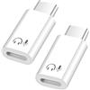 QIQIAZI Adattatore audio da Lightning a USB C per cuffie, supporta musica e controllo linea, compatibile con iPhone 17/16/15 serie, iPad e dispositivi USB-C, adattatore da Lightning a tipo C di alta qualità