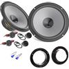 EvoTuning Kit Casse Altoparlanti per Suzuki Swift dal 2004 al 2023 Anteriori o Posteriori compatibile con Hertz K 165 300W Set 2 Woofer 2 Tweeter 2 Anelli e Cavi Adattatori