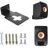 ZLiT Supporto da parete per altoparlante KEF LS50 Meta, supporto da parete in metallo per KEF LS50 Meta LS50 Wireless II supporti per altoparlanti (nero)