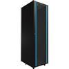 EXTRALINK Armadio di rete da 19 pullici 42 U 800x1000 pannelli laterali rimovibili autoassemblati Armadio rack 19 pollici per UPS Switch vetro temperato nero Armadio rack per server