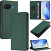 XINYEXIN Cover per Google Pixel 9a, Custodia Portafoglio in Pelle Cover Folio a Libro con Slot per Porta Carte Supporto Magnetica Flip Case - Verde