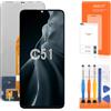 AGCUT Display LCD per Oukitel C51 Schermo di Ricambio per Oukitel C51 6,8 Pollici LCD Display Digitalizer Touch Screen Completo Assembly con Kit di Riparazione, Nero