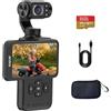 ORDRO M5 Fotocamera Gimbal con video 5K, stabilizzazione a 3 assi, touch screen girevole da 3,5, tracciamento facciale/oggetto, visione notturna IR per fotografia, YouTube