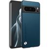 HAFFAN Custodia Cover Protettiva per Cellulare per Google Pixel 8 Pro (6.7 inches), Stile Similpelle - Zaffiro