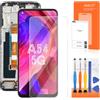 AGCUT Display per Oppo A74 5G / A54 5G LCD Display per Oppo CPH2197 CPH2263 CPH2195 OPG02 LCD Touch Screen Digitazer Assembly con kit di riparazione (nero con cornice)