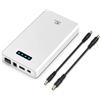 melasta 24V, 3350mAh Powerbank Batteria Esterna Ricaricabile Agli ioni di Litio, con Uscita DC da 9V, Uscita USB da 5 V, per Strisce LED, Luce a Nastro, Telecamera CCTV e Altro Ancora (con Caricatore)