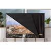 PYTHON Cover per TV da 55 a 58, resistente alle intemperie, per TV e monitor, per interni ed esterni, 132 x 84 cm, colore: nero
