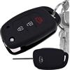 mt key Key Soft Case Cover copritestata per auto Cover protettiva in silicone nera Hyundai i10 i20 Elantra i40 Sonata ix25 ix35 Tucson