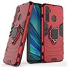 MaiJin LuluMain Compatibile con Realme 5 PRO, Realme Q Cover, Custodia Armor Anello Cavalletto (Funziona con Il Supporto Magnetico per Auto) Case Paraurti (Rosso)