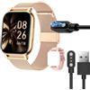 Lamshaw Caricatore magnetico compatibile con Popglory P66 1.85 pollici Smart Watch,Magnetico caricatore USB compatibile con Popglory P66 (nero)
