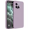 HAFFAN Custodia in Silicone TPU Compatibile con Xiaomi MI 14 (6.36 inches), Cover Case Protettiva per Cellulare - Erba Viola