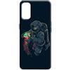 Mixroom - Cover Custodia Back case In TPU Silicone Morbida Per Motorola Moto G62 5G Fantasia Astronauta Con Medusa M677