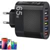 Generic per caricabatterie da muro,Testa di ricarica da 65 W per telefono cellulare - Forniture di ricarica comode da toccare per tablet, fotocamere e console di gioco