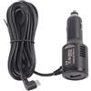 OSNIYAW Adattatore di ricarica per auto con porta USB con cavo di tipo C angolato da 3,4 metri per Dashcam Smartphone TabletS Protezioni di ingresso 12V 24V Adattatore di ricarica USB per auto con
