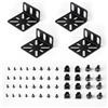 LALAGO Kit di Montaggio su Rack, 19 Pollici Regolabile Switch Rack Ears, Attacchi rack regolabili universali Compatibile con Buffalo Tech, Cisco, NETGEAR, dell, D-Link And Linksys (C)