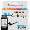 Mondo Stampa Cartuccia Compatibile per Canon PG-512 Nero Alta Capacità, Resa 450 Pagine, per Pixma MP230, MP280, MP495, MX360, MX420, iP2700