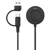 Astorgos 2 in 1 per Caricatore Garmin, Stazione di Ricarica con Cavo di Ricarica USB-C da 3,3 ft/1m per Garmin Fenix 8/7/7X/6/5; Vivoactive 6/5/4; Venu 4/3S; Forerunner 970/965/955/945, Instinct, Nero