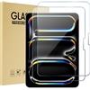 ProCase Pellicola iPad Pro 11 M5 2025/M4 2024 [A2836 A2837 A3006], Vetro Temperato iPad Pro 11 Pollici, Anti Graffio, Durezza 9H, Ultra Trasparente -2 Pezzi