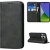 Cavor Cover Compatibile con iPhone 14 PRO,Flip Portafoglio Custodia in Pelle,[3 Porta Carte][Magnetica][Supporto Stand],Cover Libro Custodia Compatibile con iPhone 14 PRO - Nero