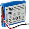 vhbw batteria compatibile con TomTom 4EN52, 1EV5.019.03 navigatore GPS (900mAh, 3,7V, Li-Ion)