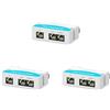 LINOVISION IEEE802.3af/at Mini PoE Extender a 2 porte fino a 300m di alimentazione via Ethernet tramite cavo Cat5/6, PoE Splitter per 2 dispositivi PoE come telecamere IP (confezione da 3)