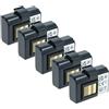vhbw 5x batteria sostituisce Zebra AT16004, BTRY-MPP-34MA1-01 per stampante (3400mAh, 7,4V, Li-Ion)