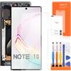 AGCUT Display LCD per Galaxy Note 10 SM-N970F SM-N970U, Nero, Schermo Piatto