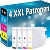 Inkadoo 4 cartucce XL compatibili con Epson Workforce Pro WF-C-8190 DTW WF-C8610 DWF WFC-8690