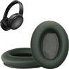 kwmobile 2x Cuscinetto Cuffie Compatibile con Bose QuietComfort 45 / QC45 / SC Pad - Cuscinetti Ricambio Cuffie Over Ear Simil Pelle - verde scuro